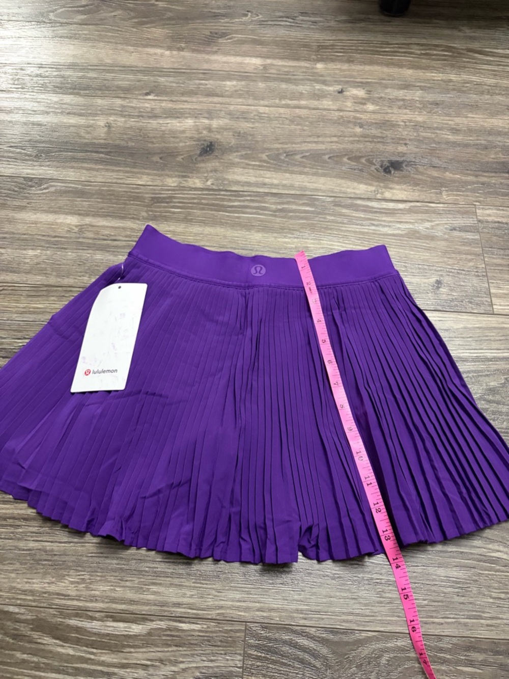 NWT Lululemon Varsity Pleated High-Rise Tennis Skirt 14” (College Purple) Size 4 - Picture 8 of 8